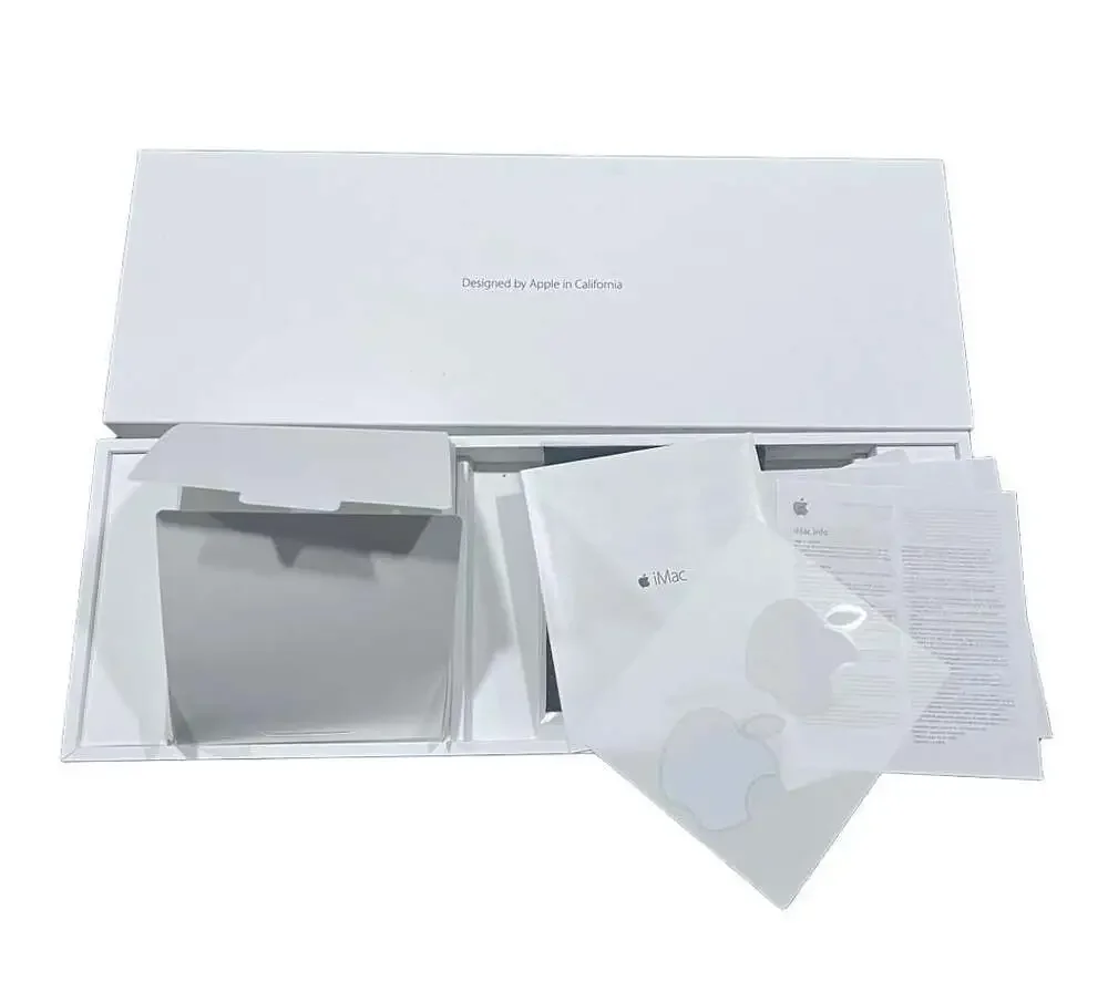 Apple iMac Keyboard Box with Documentation and Apple Stickers